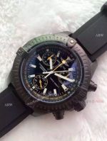 Copy Breitling Chronometre Certifie 1000m Black & Yellow Chronograph Wrist Watch